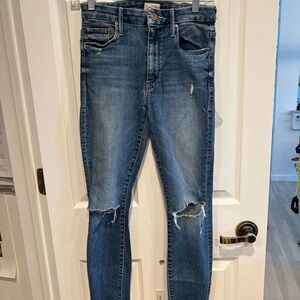 MOTHER Women's Skinny Jeans in Blue
